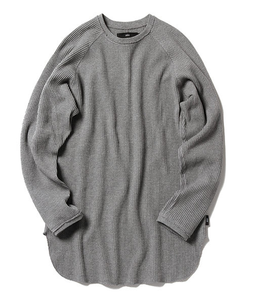 BEAMS（ビームス）の「◇VAPORIZE / ロング サーマル（Tシャツ/カットソー・メンズ・ブラック/グレー/ホワイト・LARGE/SMALL/MEDIUM）」の3枚目の写真