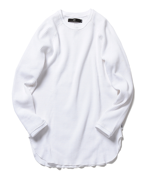 BEAMS（ビームス）の「◇VAPORIZE / ロング サーマル（Tシャツ/カットソー・メンズ・ブラック/グレー/ホワイト・LARGE/SMALL/MEDIUM）」の2枚目の写真