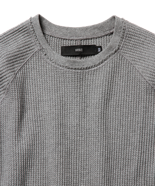 BEAMS（ビームス）の「◇VAPORIZE / ロング サーマル（Tシャツ/カットソー・メンズ・ブラック/グレー/ホワイト・LARGE/SMALL/MEDIUM）」の4枚目の写真