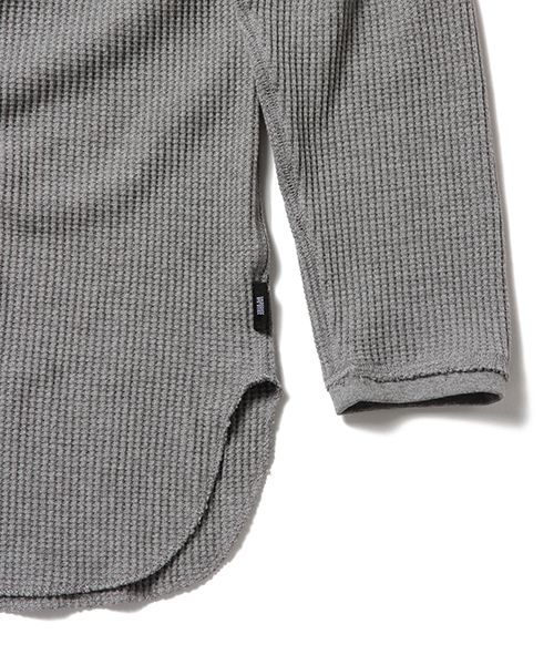 BEAMS（ビームス）の「◇VAPORIZE / ロング サーマル（Tシャツ/カットソー・メンズ・ブラック/グレー/ホワイト・LARGE/SMALL/MEDIUM）」の6枚目の写真