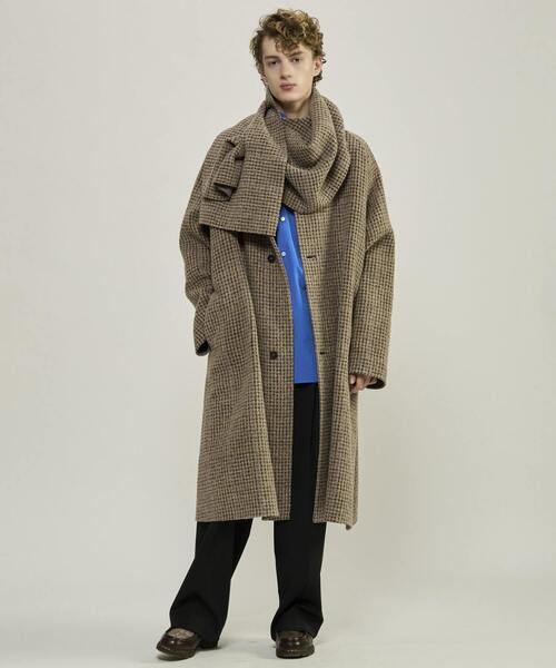CURRENTAGE(カレンテージ)の「Double face cloth long coat(その他アウター・メンズ・ネイビー/サックスブルー/その他・3/4)」の3枚目の写真