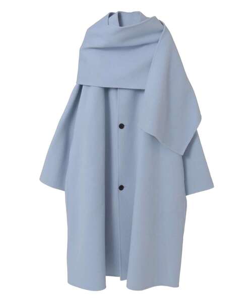CURRENTAGE(カレンテージ)の「Double face cloth long coat(その他アウター・メンズ・ネイビー/サックスブルー/その他・3/4)」の7枚目の写真
