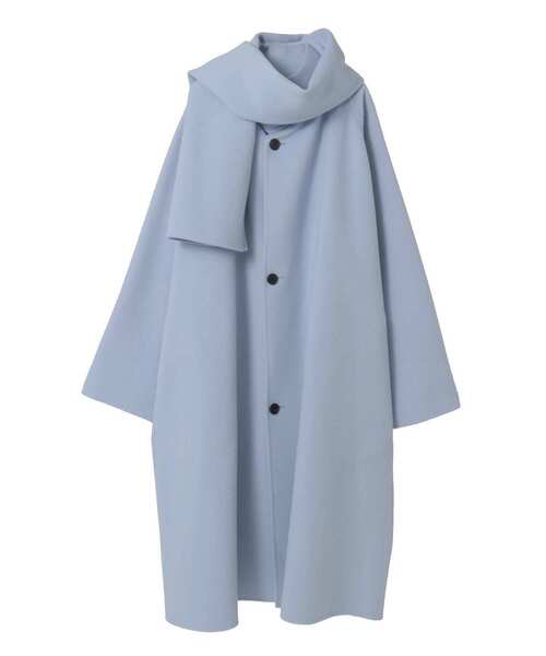 CURRENTAGE(カレンテージ)の「Double face cloth long coat(その他アウター・メンズ・ネイビー/サックスブルー/その他・3/4)」の15枚目の写真