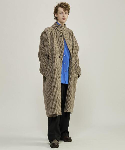 CURRENTAGE(カレンテージ)の「Double face cloth long coat(その他アウター・メンズ・ネイビー/サックスブルー/その他・3/4)」の16枚目の写真