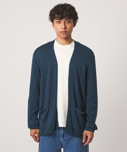 A DAY IN THE LIFE UNITED ARROWS(アデイインザライフユナイテッドアローズ)の「ハイゲージ カーディガン+Tシャツ -セットアイテム・ハンドウォッシャブル-<A DAY IN THE LIFE>(ニット/セーター・メンズ・ダークブラウン/ターコイズブルー系/ベージュ・M/L)」の5枚目の写真