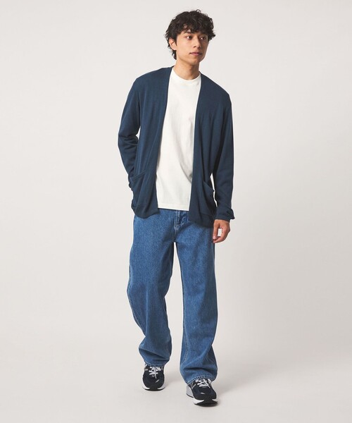 A DAY IN THE LIFE UNITED ARROWS(アデイインザライフユナイテッドアローズ)の「ハイゲージ カーディガン+Tシャツ -セットアイテム・ハンドウォッシャブル-<A DAY IN THE LIFE>(ニット/セーター・メンズ・ダークブラウン/ターコイズブルー系/ベージュ・M/L)」の6枚目の写真