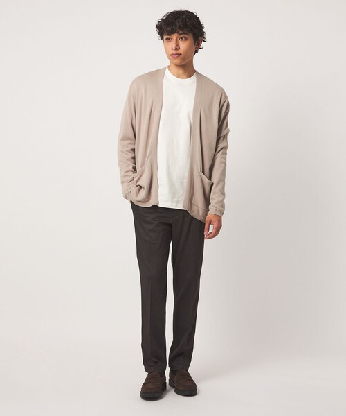 A DAY IN THE LIFE UNITED ARROWS(アデイインザライフユナイテッドアローズ)の「ハイゲージ カーディガン+Tシャツ -セットアイテム・ハンドウォッシャブル-<A DAY IN THE LIFE>(ニット/セーター・メンズ・ダークブラウン/ターコイズブルー系/ベージュ・M/L)」の9枚目の写真