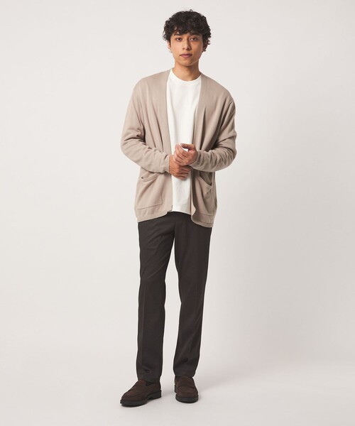 A DAY IN THE LIFE UNITED ARROWS(アデイインザライフユナイテッドアローズ)の「ハイゲージ カーディガン+Tシャツ -セットアイテム・ハンドウォッシャブル-<A DAY IN THE LIFE>(ニット/セーター・メンズ・ダークブラウン/ターコイズブルー系/ベージュ・M/L)」の10枚目の写真