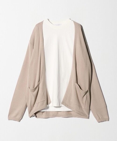 A DAY IN THE LIFE UNITED ARROWS(アデイインザライフユナイテッドアローズ)の「ハイゲージ カーディガン+Tシャツ -セットアイテム・ハンドウォッシャブル-<A DAY IN THE LIFE>(ニット/セーター・メンズ・ダークブラウン/ターコイズブルー系/ベージュ・M/L)」の17枚目の写真