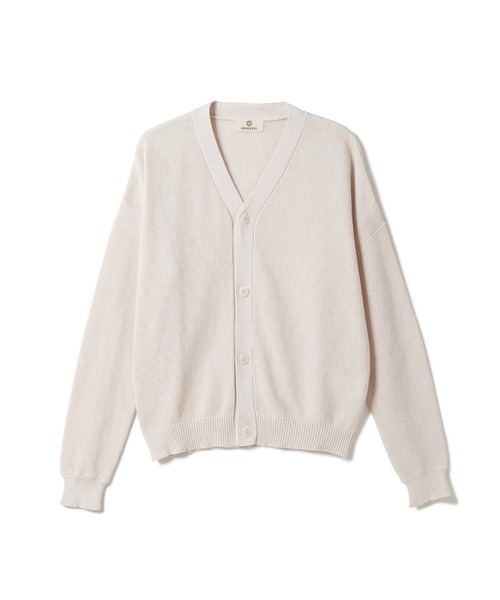 SEAGREEN(シーグリーン)の「SEAGREEN(シーグリーン) MOSS STITCH KNIT CARDIGAN(カーディガン/ボレロ・メンズ・アイボリー・3)」の1枚目の写真