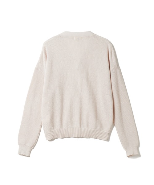 SEAGREEN(シーグリーン)の「SEAGREEN(シーグリーン) MOSS STITCH KNIT CARDIGAN(カーディガン/ボレロ・メンズ・アイボリー・3)」の2枚目の写真