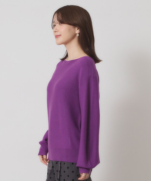 ITS'DEMO(イッツデモ)の「【手洗い可】ラメガーターニット(ニット/セーター・レディース・パープル系/ブルー/アイボリー/ブラック/ピンク・00)」の22枚目の写真