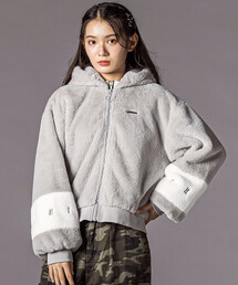 ZIDDY | 【 ニコ☆プチ 掲載 】ショート丈ファーブルゾン(130~160cm)(ブルゾン)