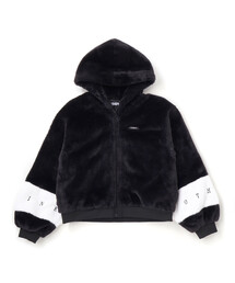 ZIDDY（ジディ）の「【 ニコ☆プチ 掲載 】ショート丈ファーブルゾン(130~160cm)（ブルゾン）」