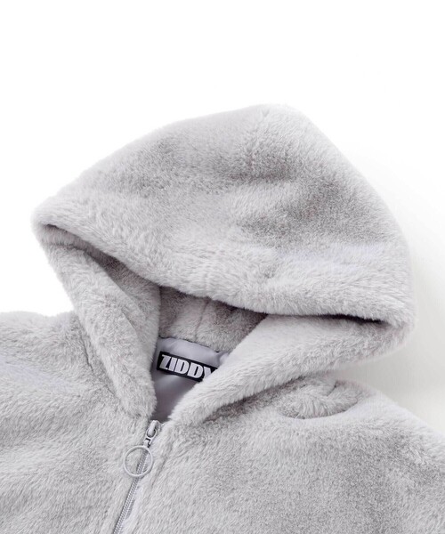 ZIDDY（ジディ）の「【 ニコ☆プチ 掲載 】ショート丈ファーブルゾン(130~160cm)（ブルゾン・キッズ・ブラック/グレー・FREE/150cm/130cm/140cm）」の20枚目の写真