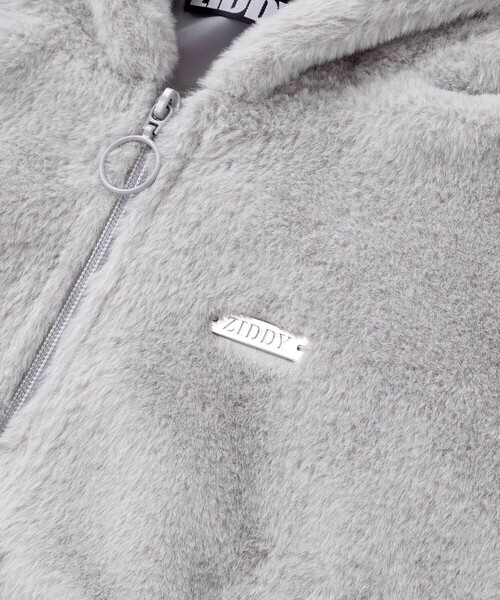 ZIDDY（ジディ）の「【 ニコ☆プチ 掲載 】ショート丈ファーブルゾン(130~160cm)（ブルゾン・キッズ・ブラック/グレー・FREE/150cm/130cm/140cm）」の21枚目の写真