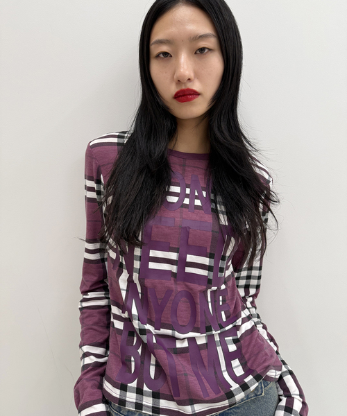 ロゴロングスリーブTシャツ オリエンスジャーナルスタンダード