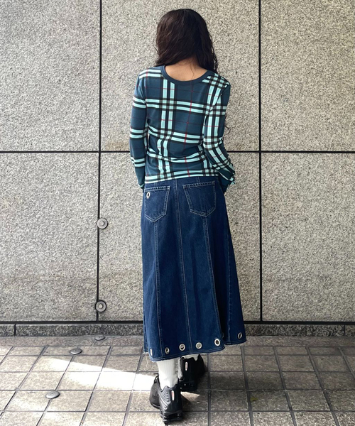 Oriens JOURNAL STANDARD（オリエンス ジャーナルスタンダード）の「ロゴロングスリーブTシャツ（Tシャツ/カットソー・レディース・ブルー系その他/パープル/レッド・FREE）」の5枚目の写真