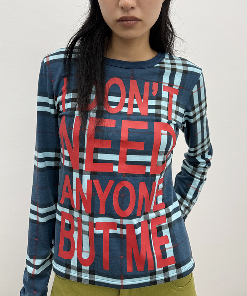 Oriens JOURNAL STANDARD（オリエンス ジャーナルスタンダード）の「ロゴロングスリーブTシャツ（Tシャツ/カットソー・レディース・ブルー系その他/パープル/レッド・FREE）」の11枚目の写真