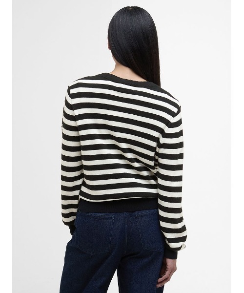 Barbour（バブアー）の「Loisボーダー クルーネック ニット（ニット/セーター・レディース・ネイビー/グレー・SMALL/MEDIUM）」の9枚目の写真