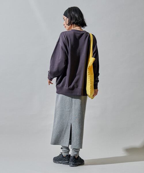 FREAK'S STORE（フリークスストア）の「ニットスカート レギンス ドッキングセット（スカート・レディース・ブラック/グレー・ﾌﾘ-）」の6枚目の写真