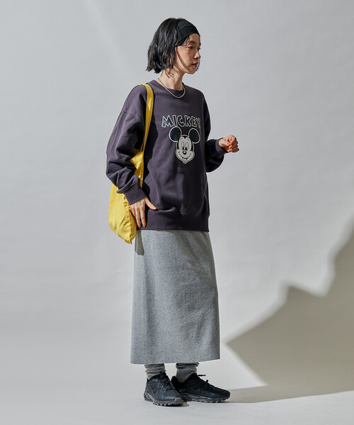 FREAK'S STORE（フリークスストア）の「ニットスカート レギンス ドッキングセット（スカート・レディース・ブラック/グレー・ﾌﾘ-）」の7枚目の写真