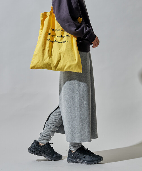 FREAK'S STORE（フリークスストア）の「ニットスカート レギンス ドッキングセット（スカート・レディース・ブラック/グレー・ﾌﾘ-）」の10枚目の写真