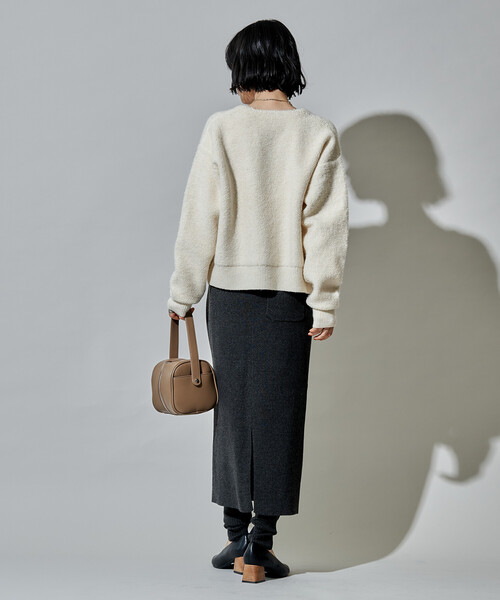 FREAK'S STORE（フリークスストア）の「ニットスカート レギンス ドッキングセット（スカート・レディース・ブラック/グレー・ﾌﾘ-）」の18枚目の写真