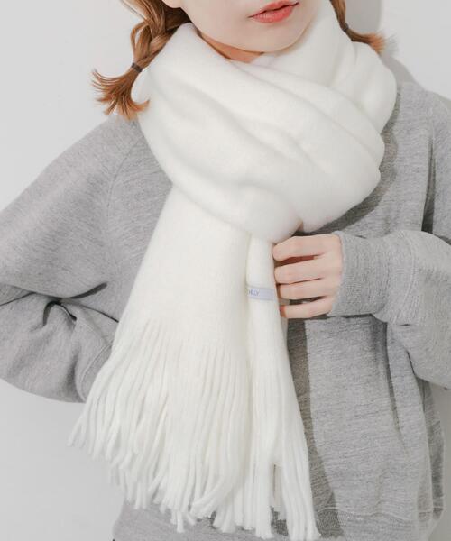 マフラー　ホワイト ソフトボリュームマフラー（マフラー）｜SMELLY（スメリー）の