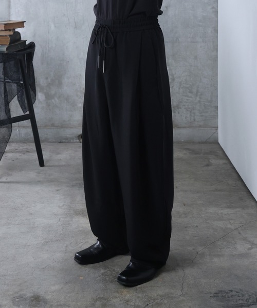 Confirm(コンファーム)の「テクニカルパターン スラックスパンツ メンズ レディース ユニセックス(スラックス・メンズ・ブラック・M/L)」の3枚目の写真