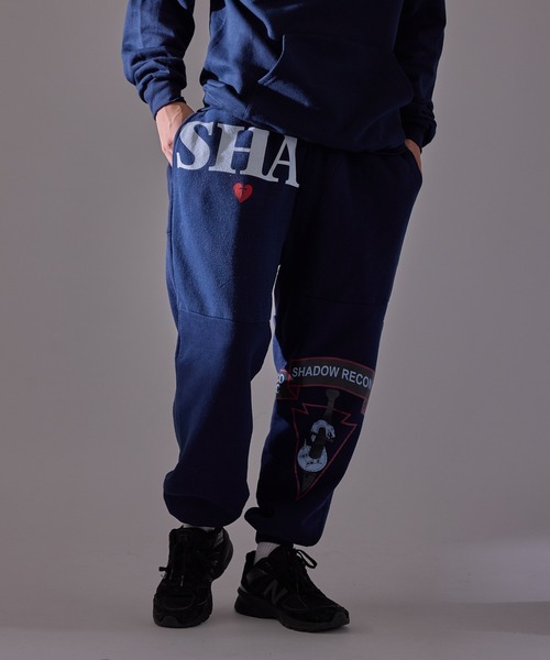 古着　リーバイス　リメイク・スウェットパンツ ブラックブルー セール】ブロッキングデザイン リメイク スウェットパンツ（スウェット