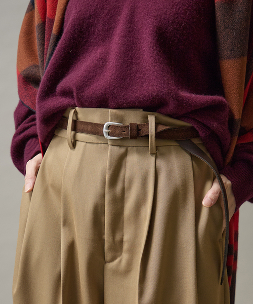 美品✨ veritecoeur ニットポンチョ 黒 F タートル サイド紐ベルト Puntovita（プントヴィータ）の「PUNTOVITA / コンチョベルト1（ベルト