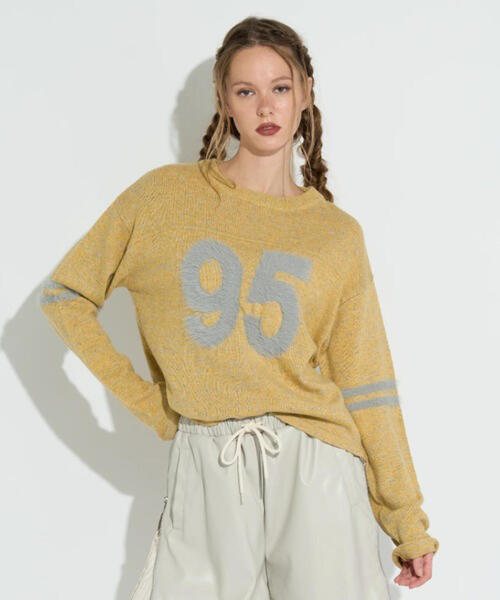 ANNA SUI NYC（アナ スイ エヌ ワイ シー）の「ANNA SUI NYC/アナ スイ エヌワイシー/No.95MIXニットプルオーバー（ニット/セーター・レディース・イエロー/パープル/ブラック・F）」の17枚目の写真