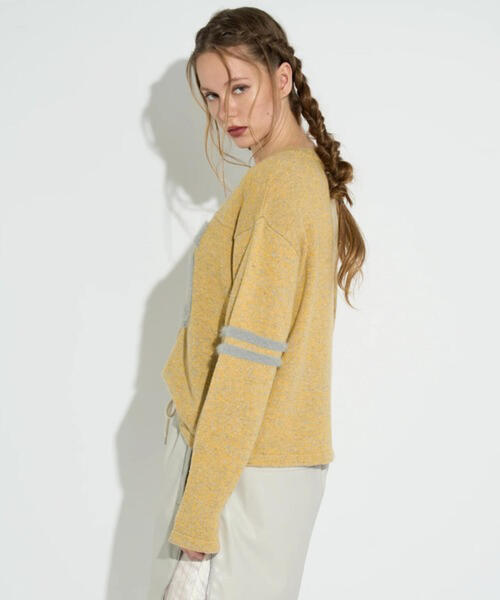 ANNA SUI NYC（アナ スイ エヌ ワイ シー）の「ANNA SUI NYC/アナ スイ エヌワイシー/No.95MIXニットプルオーバー（ニット/セーター・レディース・イエロー/パープル/ブラック・F）」の18枚目の写真