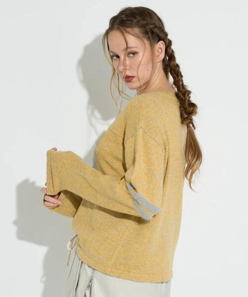 ANNA SUI NYC（アナ スイ エヌ ワイ シー）の「ANNA SUI NYC/アナ スイ エヌワイシー/No.95MIXニットプルオーバー（ニット/セーター・レディース・イエロー/パープル/ブラック・F）」の19枚目の写真