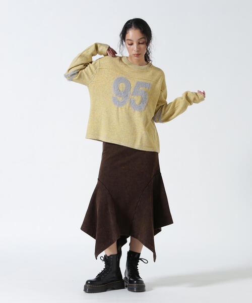 ANNA SUI NYC（アナ スイ エヌ ワイ シー）の「ANNA SUI NYC/アナ スイ エヌワイシー/No.95MIXニットプルオーバー（ニット/セーター・レディース・イエロー/パープル/ブラック・F）」の22枚目の写真