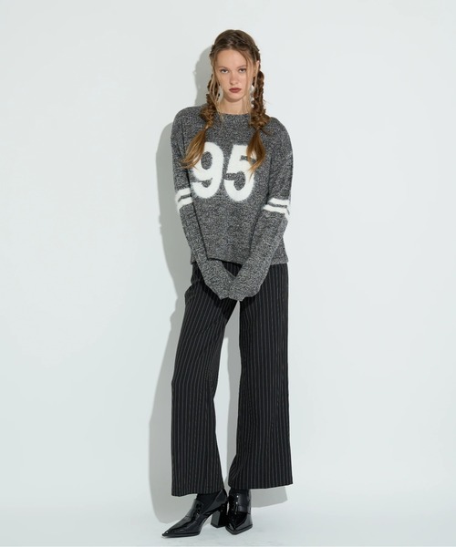 ANNA SUI NYC（アナ スイ エヌ ワイ シー）の「ANNA SUI NYC/アナ スイ エヌワイシー/No.95MIXニットプルオーバー（ニット/セーター・レディース・イエロー/パープル/ブラック・F）」の6枚目の写真