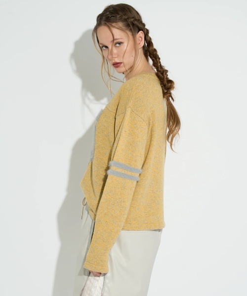 ANNA SUI NYC（アナ スイ エヌ ワイ シー）の「ANNA SUI NYC/アナ スイ エヌワイシー/No.95MIXニットプルオーバー（ニット/セーター・レディース・イエロー/パープル/ブラック・F）」の9枚目の写真