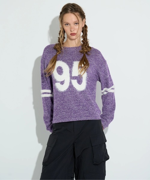 ANNA SUI NYC（アナ スイ エヌ ワイ シー）の「ANNA SUI NYC/アナ スイ エヌワイシー/No.95MIXニットプルオーバー（ニット/セーター・レディース・イエロー/パープル/ブラック・F）」の12枚目の写真