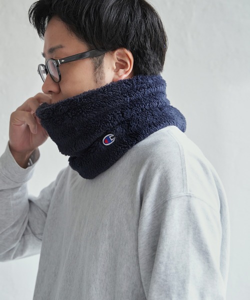 Champion（チャンピオン）の「Champion チャンピオンファーネックウォーマー（ネックウォーマー/スヌード・メンズ・モカ/ベージュ/ネイビー/ボルドー/チャコールグレー/ブラック・FREE）」の5枚目の写真