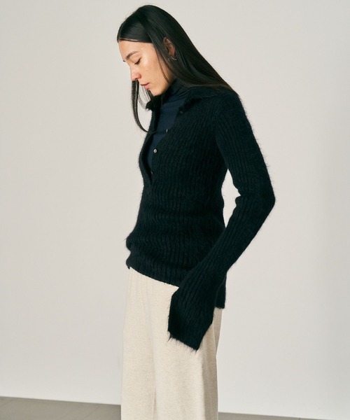 Chaos（カオス）の「Chaos(カオス)/ムーファポロニット（ニット/セーター・レディース・ピンク/グレー/ブラック・FREE）」の5枚目の写真