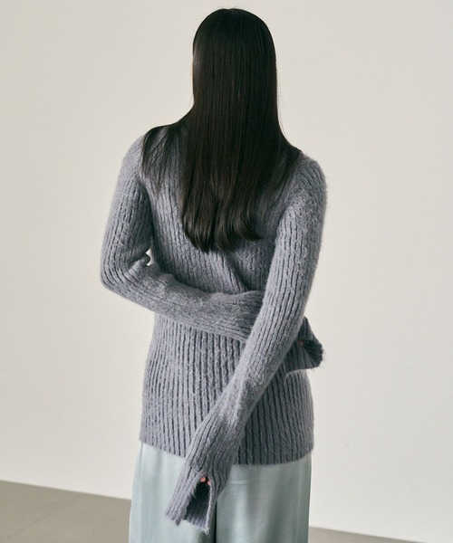 Chaos（カオス）の「Chaos(カオス)/ムーファポロニット（ニット/セーター・レディース・ピンク/グレー/ブラック・FREE）」の13枚目の写真