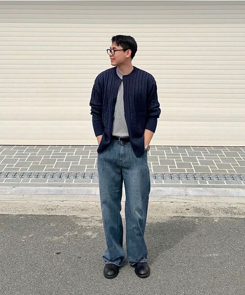 SIGNATURE（シグネチャ）の「ケーブルラウンドニットカーディガン[ネイビー]（カーディガン/ボレロ・レディース・その他・MEDIUM/LARGE）」の17枚目の写真