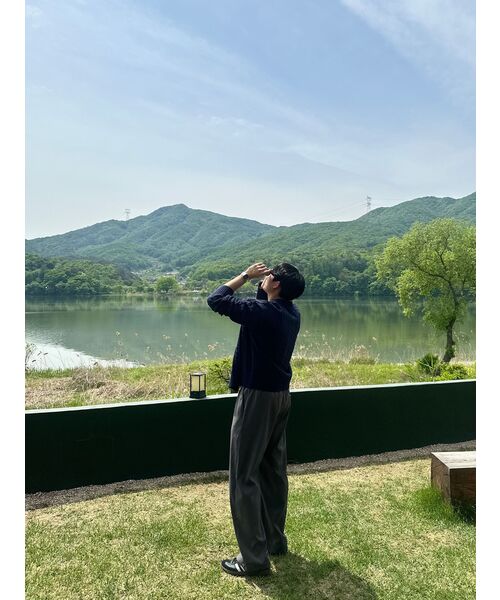 SIGNATURE（シグネチャ）の「ケーブルラウンドニットカーディガン[ネイビー]（カーディガン/ボレロ・レディース・その他・MEDIUM/LARGE）」の5枚目の写真