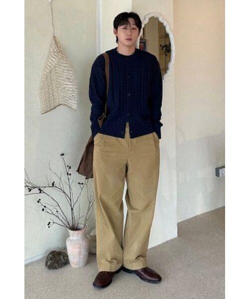 SIGNATURE（シグネチャ）の「ケーブルラウンドニットカーディガン[ネイビー]（カーディガン/ボレロ・レディース・その他・MEDIUM/LARGE）」の7枚目の写真