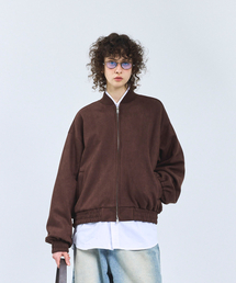 STANDARDERROR（スタンダードエラー）の「87-STAN059 ミニマルツーウェイスウェードブルゾンジャケットブラウン（MA-1）」