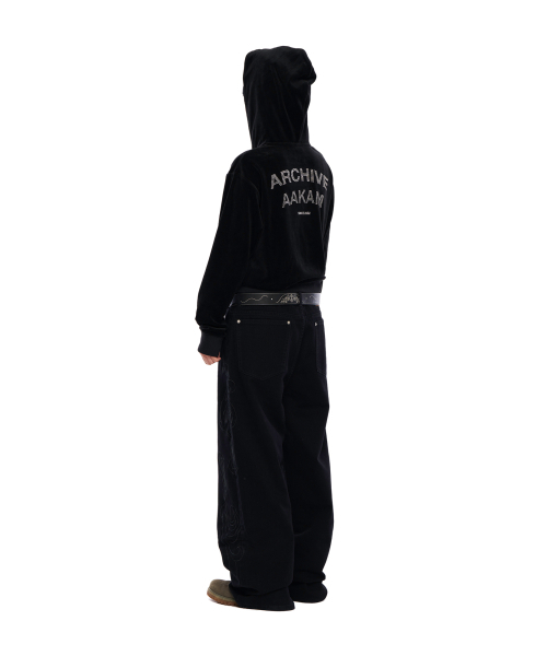 AAKAM（アーカム）の「Needlework Wave Cotton Pants (Black)（その他パンツ・レディース・その他・1/2）」の4枚目の写真