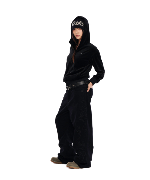 AAKAM（アーカム）の「Needlework Wave Cotton Pants (Black)（その他パンツ・レディース・その他・1/2）」の6枚目の写真