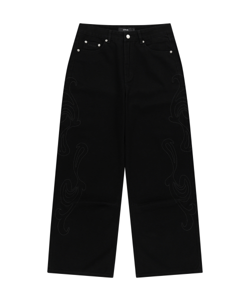 AAKAM（アーカム）の「Needlework Wave Cotton Pants (Black)（その他パンツ・レディース・その他・1/2）」の10枚目の写真