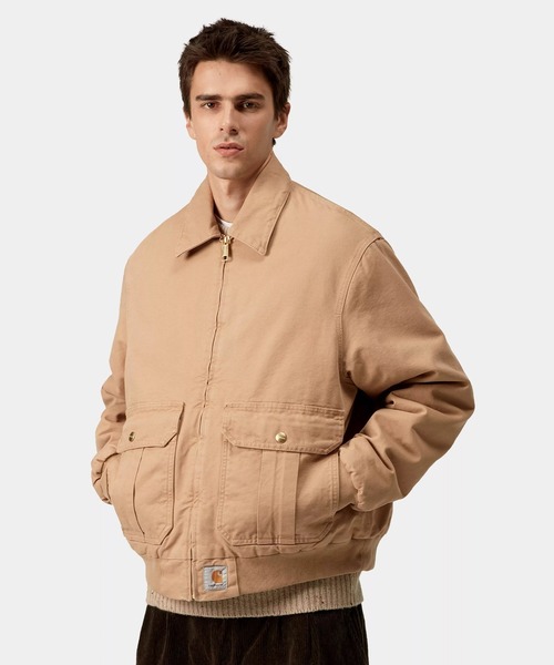 CARHARTT WIP カーハート ウィットサムシャツジャケット ベージュ 中古・古着通販】Carhartt WIP (カーハート ワークインプログレス